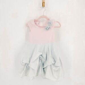 Biscotti Pink and Light Blue Kids Dress